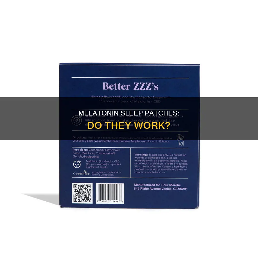 do melatonin sleep patches work