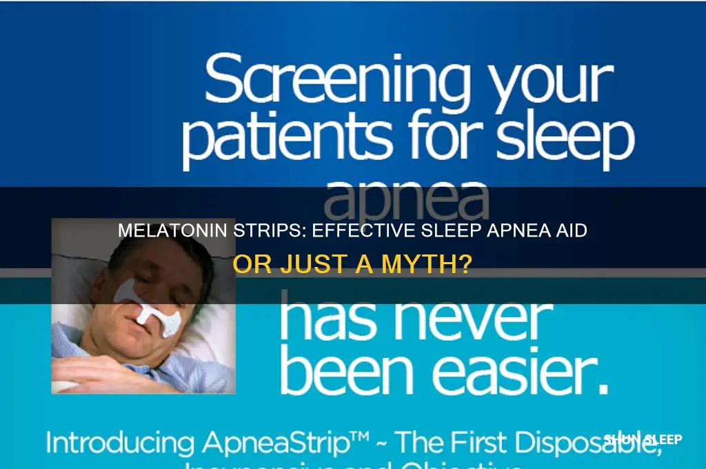 do melatonin strips help with sleep apnea