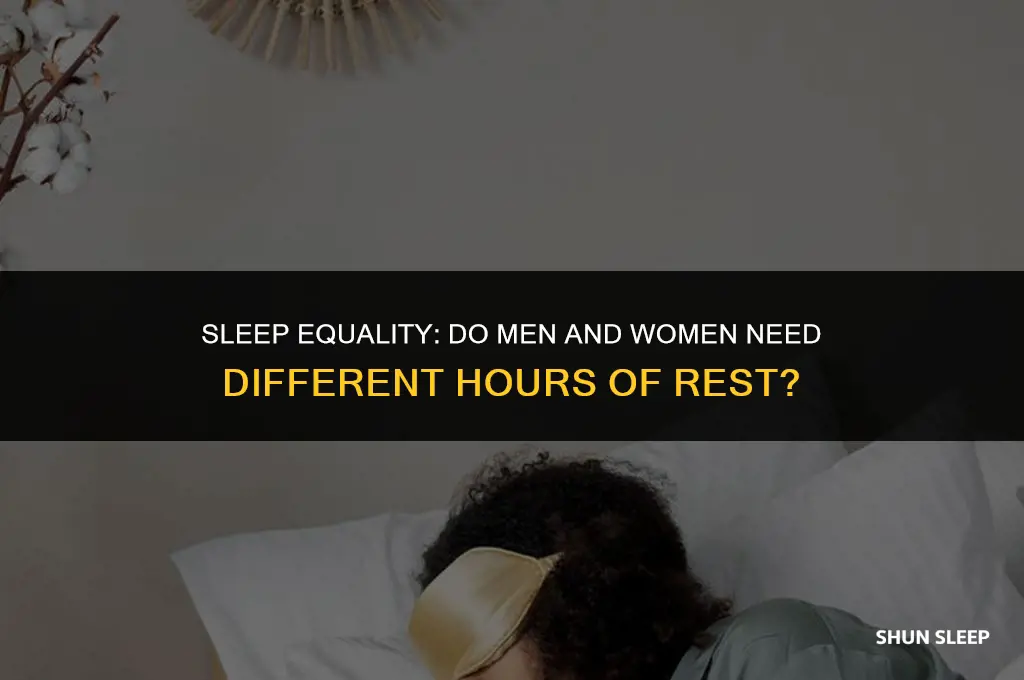 do men and women need different hours of sleep