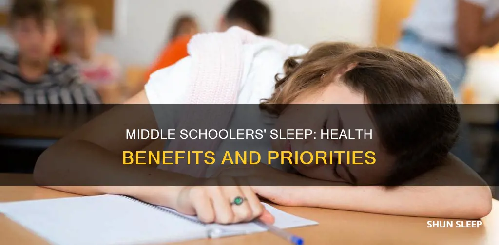 do middle schoolers need health bwhen they sleep