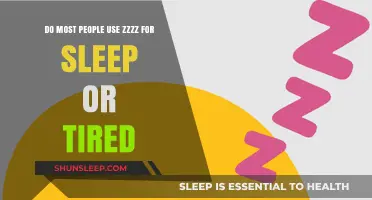 Is Zzzz for Sleep or Tiredness?