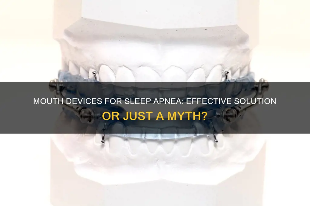 do moth devices help sleep apnea