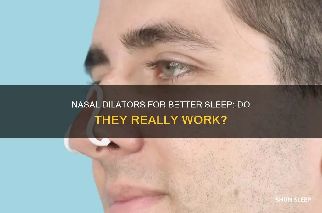 do nasal dilators help sleep