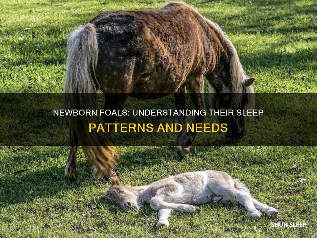 do newborn foals sleep a lot