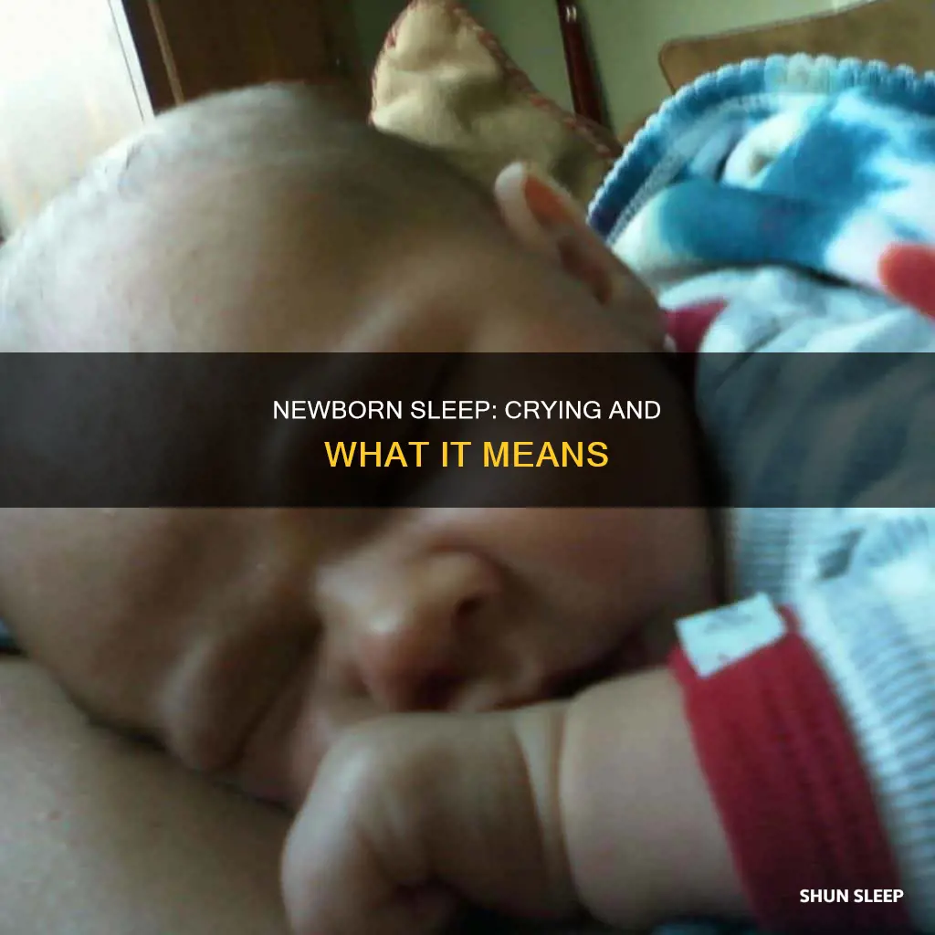 do newborns cry in their sleep