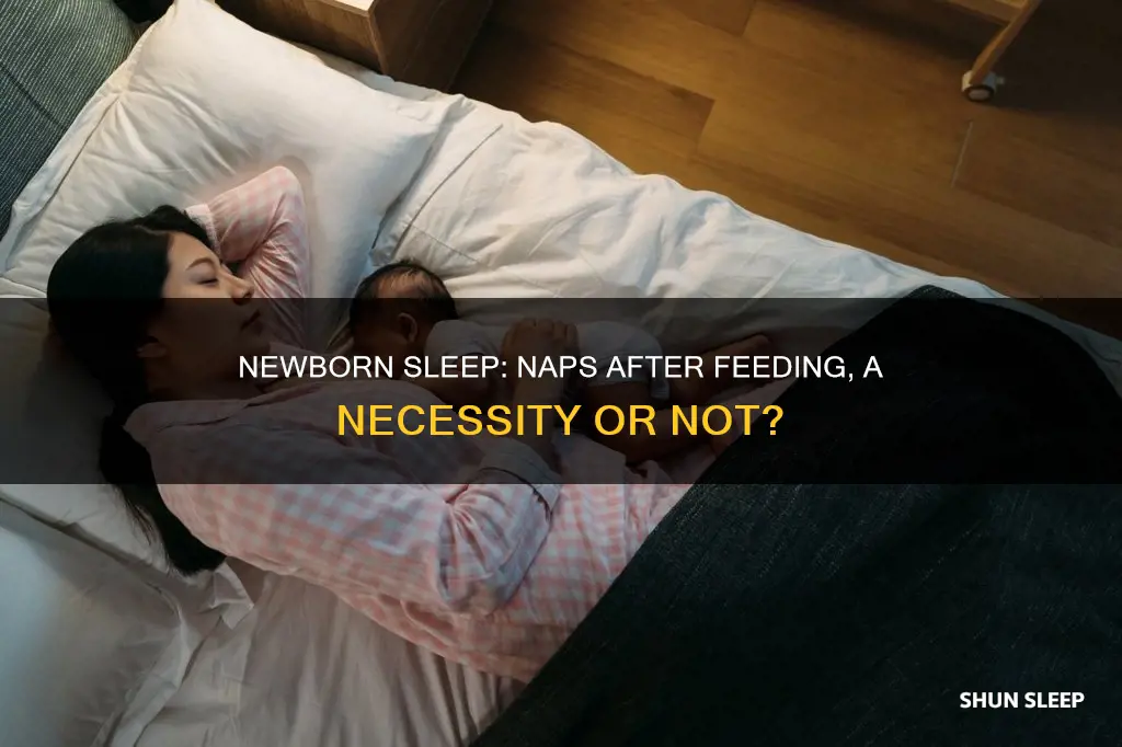 do newborns need to sleep after every feed
