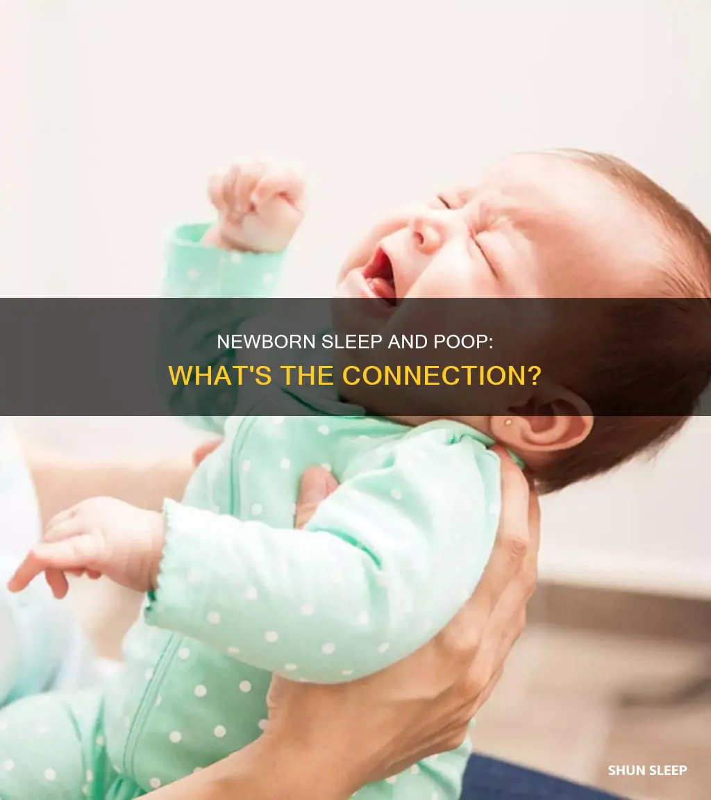 do newborns poop before or after sleeping