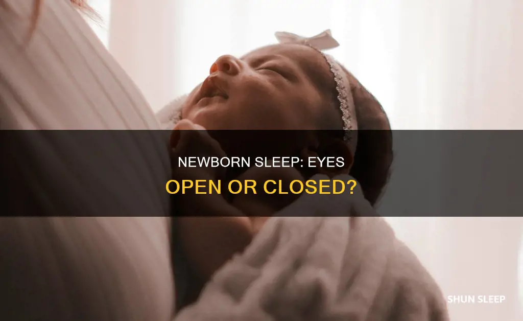 do newborns sleep with their eyes open