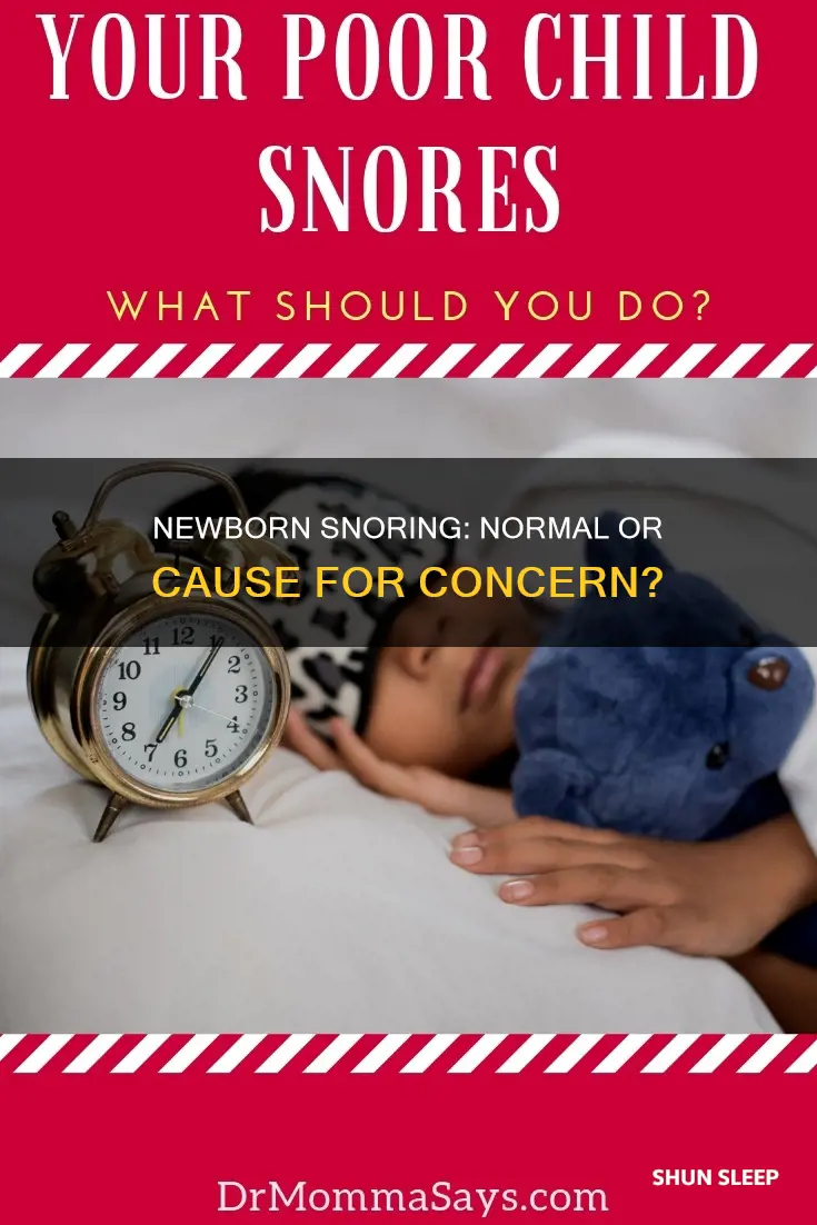 do newborns snore while sleeping