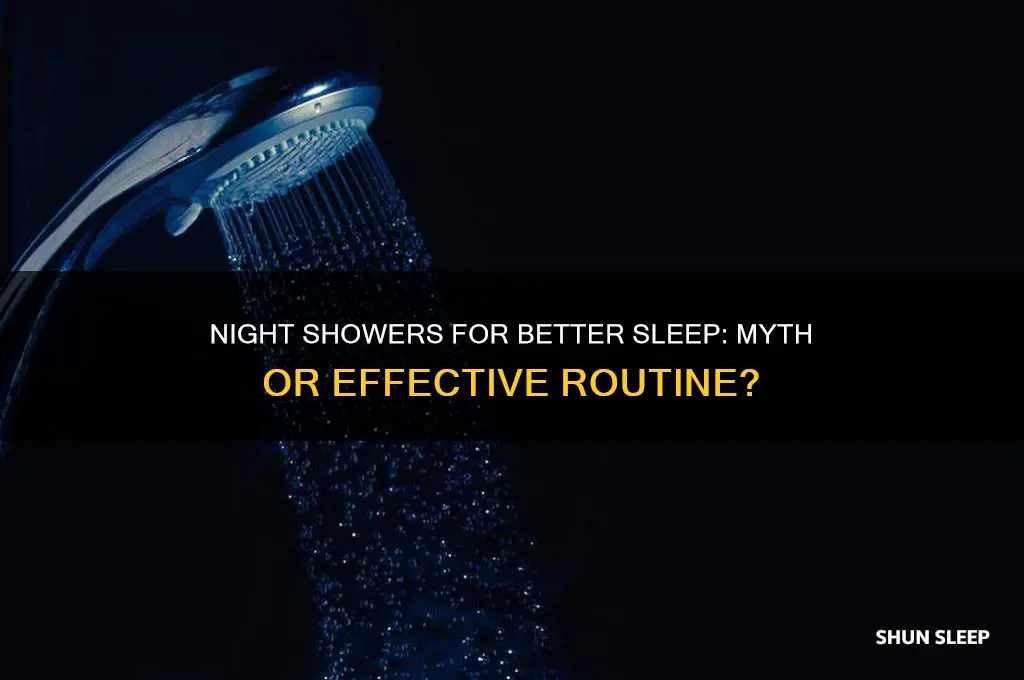 do night showers help you sleep