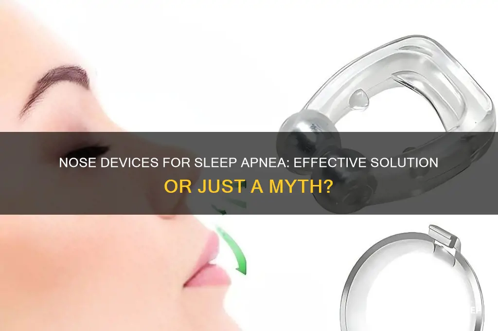 do nose devices help sleep apnea