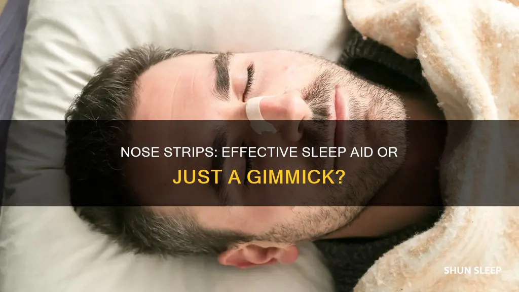 do nose strips work for sleep