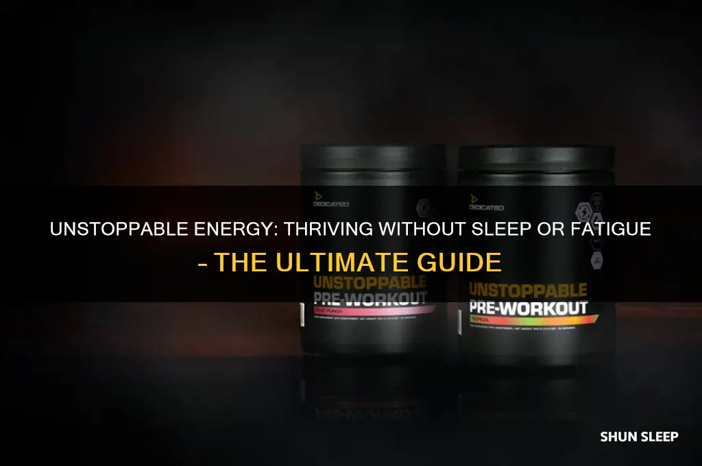 do not need sleep and do not get tired