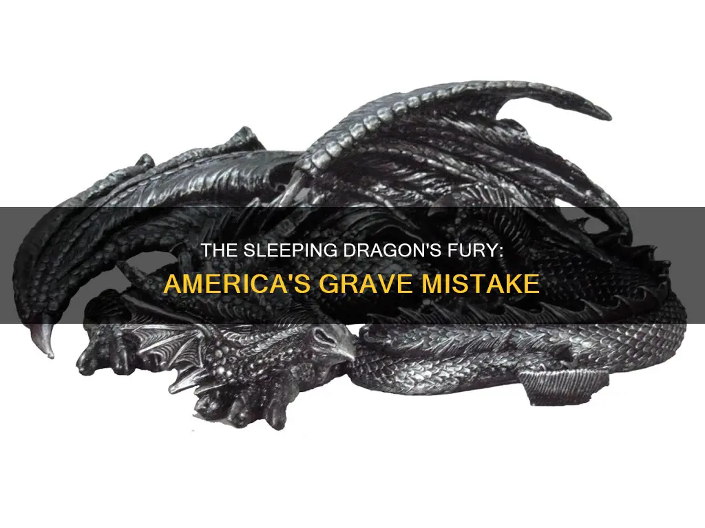do not wake the sleeping dragon in response to america
