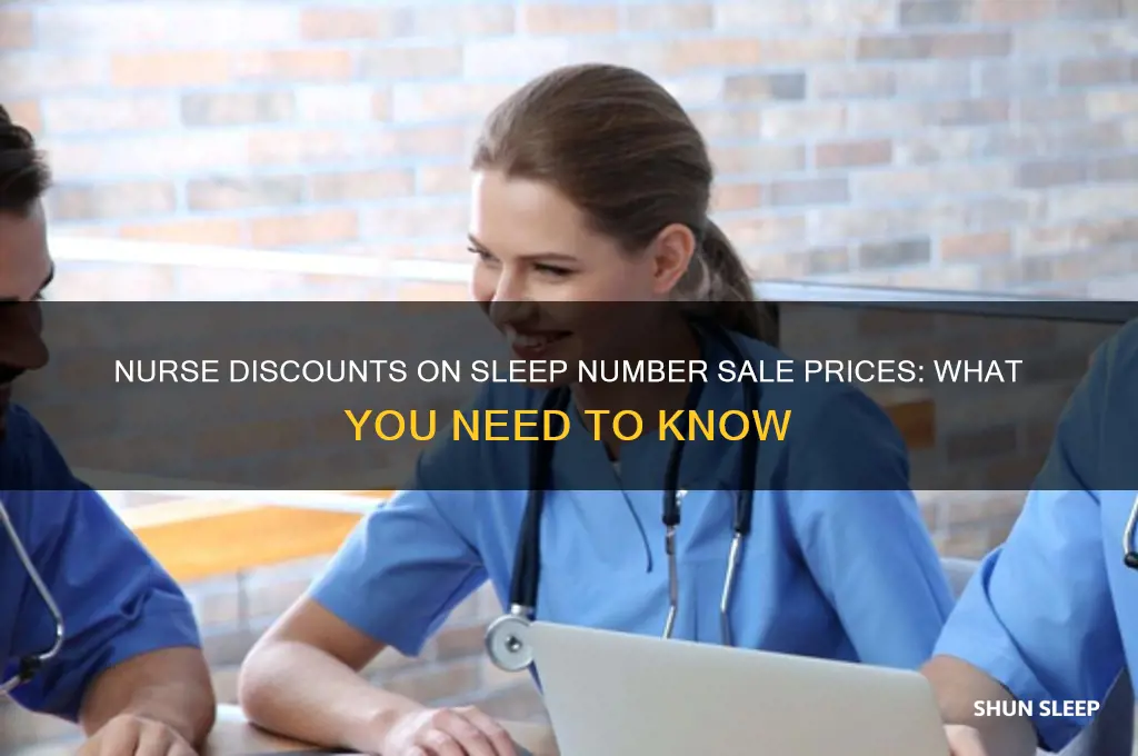do nurses get discount off sale prices in sleep number
