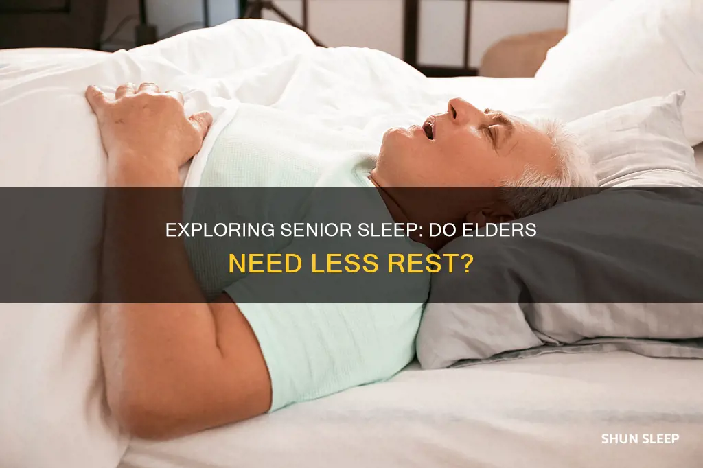 do old people need less sleep