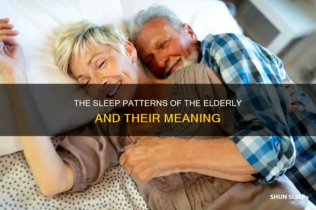 do old people sleep a lot before they die