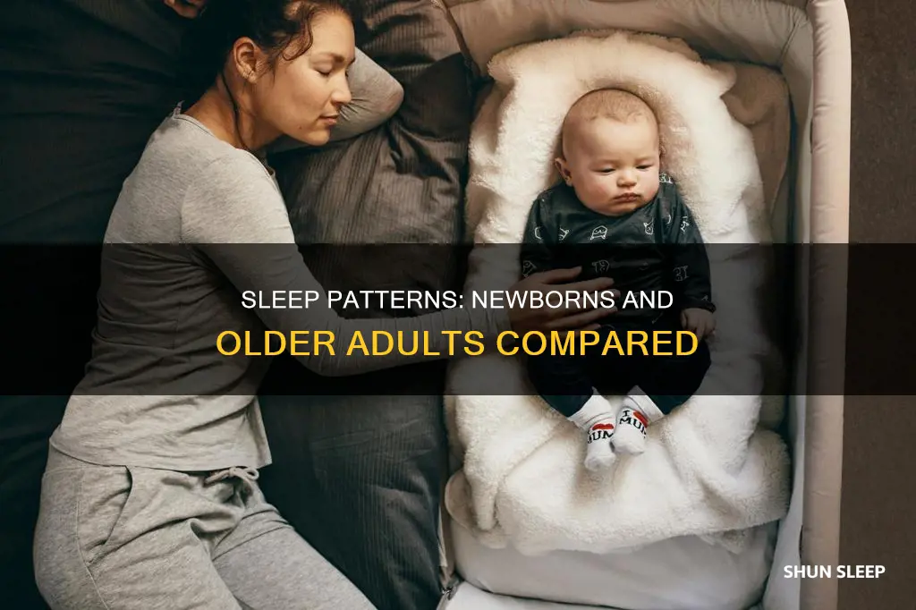 do older adults and newborns have similar sleep patterns