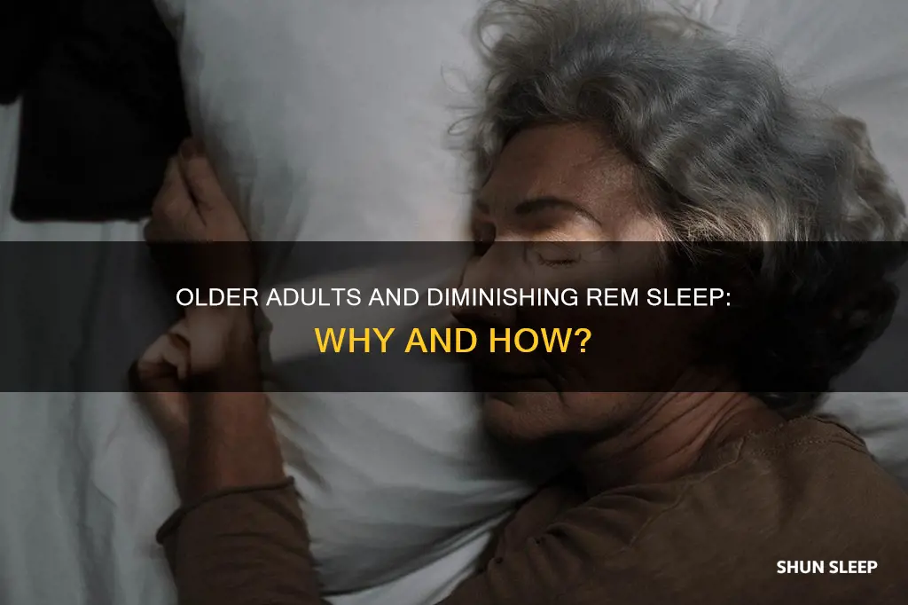 do older adults have less rem sleep