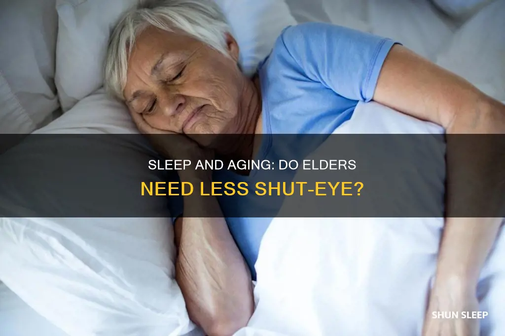 do older peope need less sleep