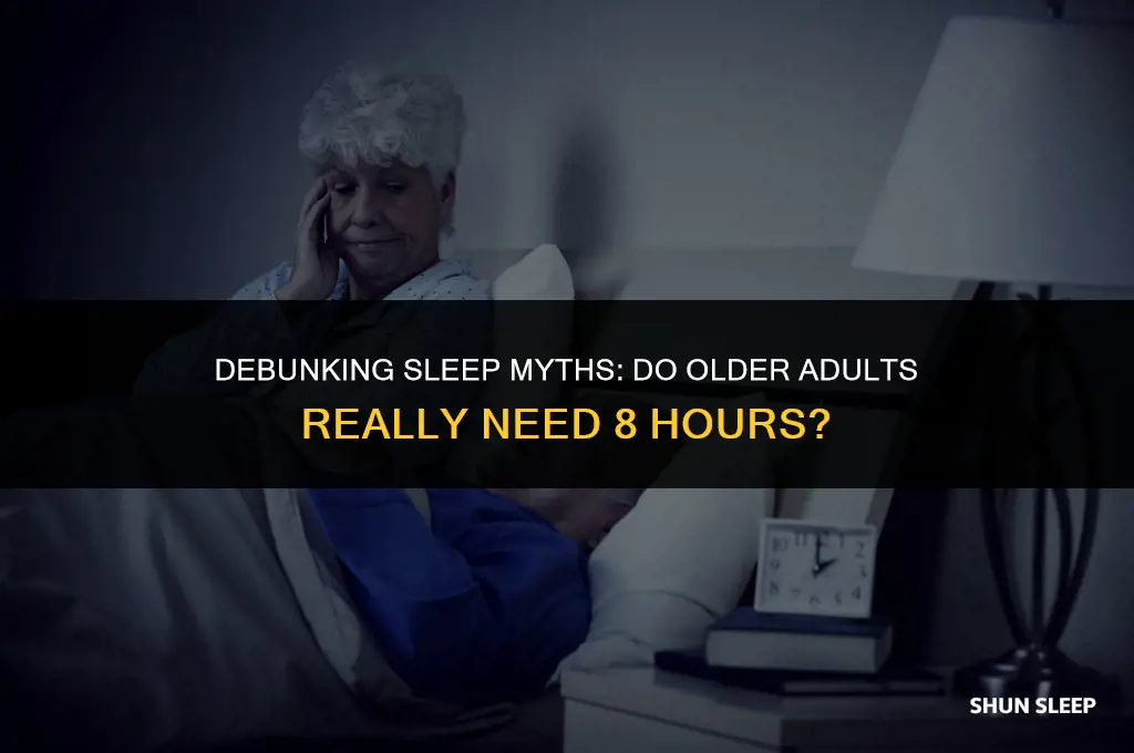 do older people still need 8 hours of sleep
