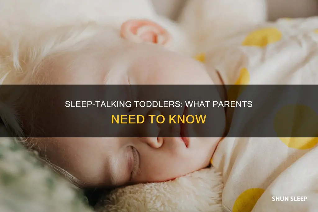 do one year olds talk in their sleep