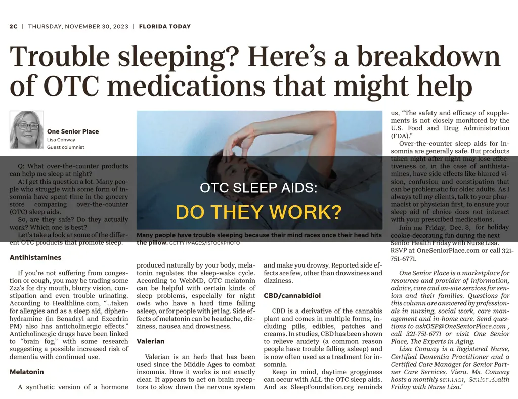 do over the counter sleeping pills work