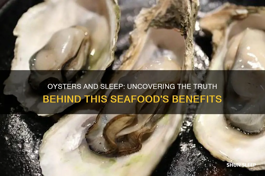 do oysters help you sleep