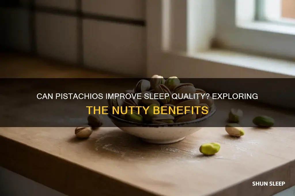 do pastacios help you sleep
