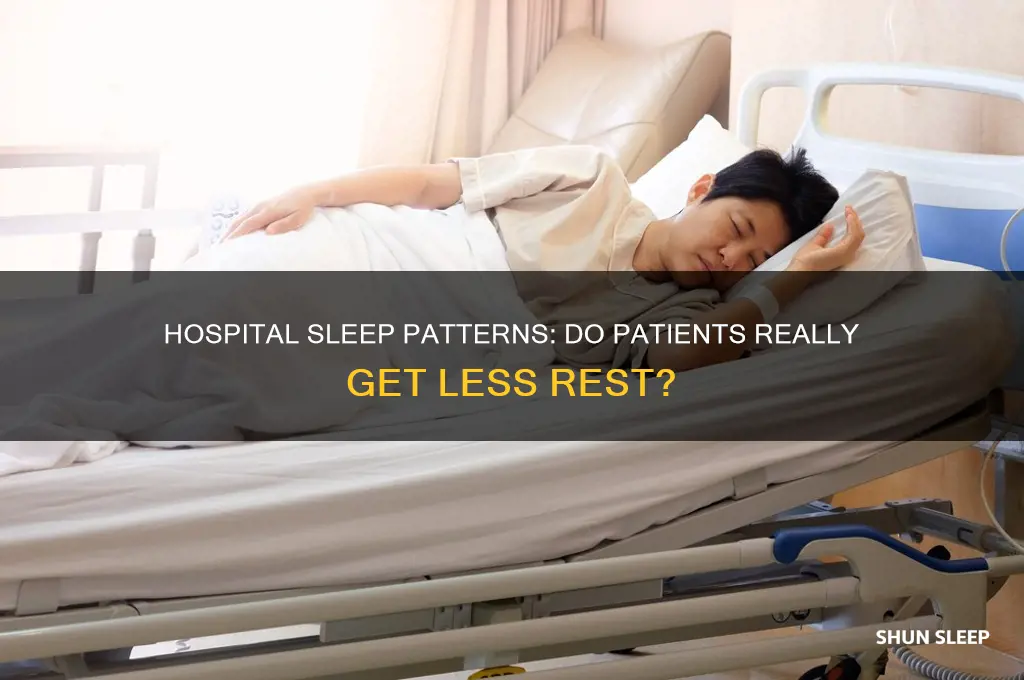 do people get less sleep in the hospital