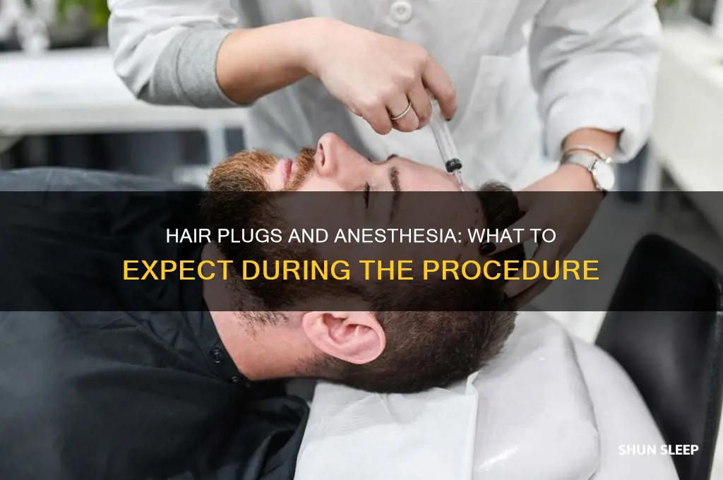 do people get put to sleep for hair plugs