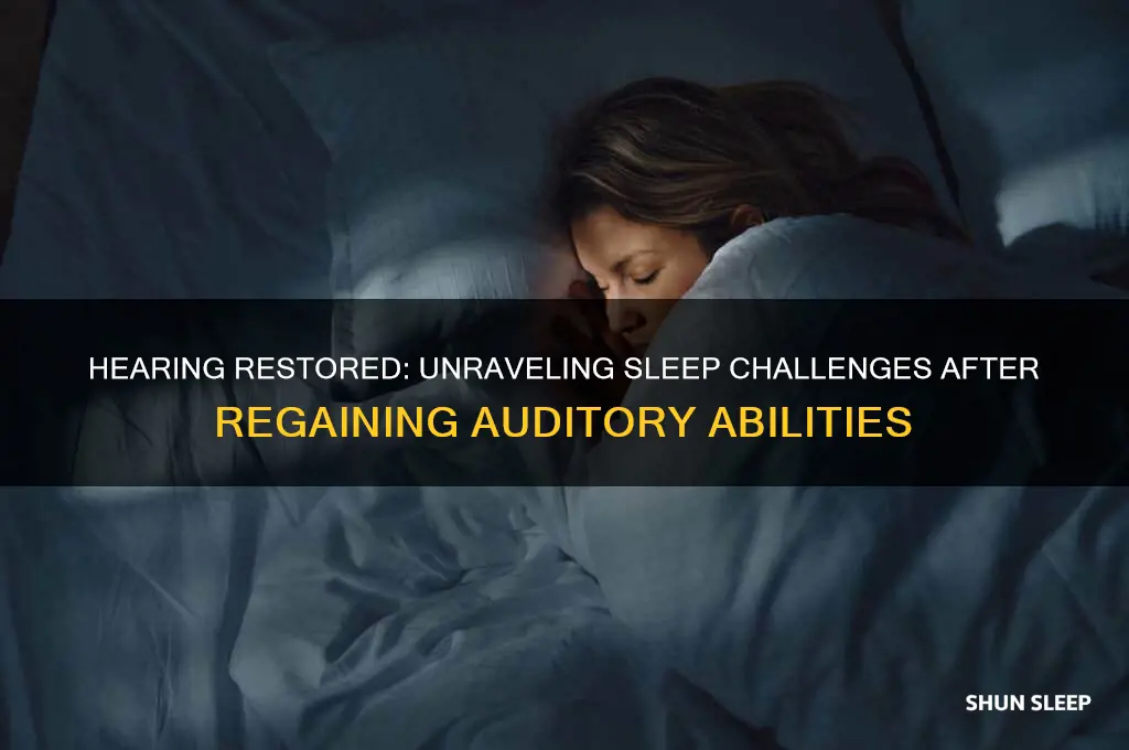 do people who get hearing back have trouble sleeping