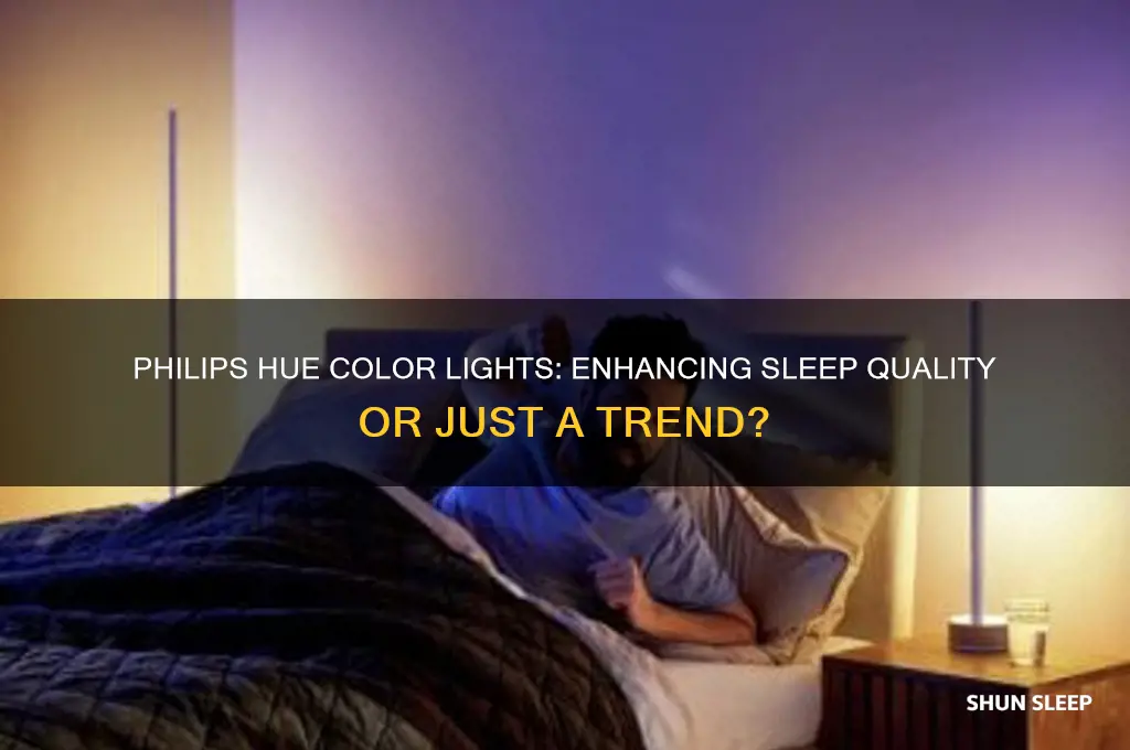 do philips hue color lights help sleep