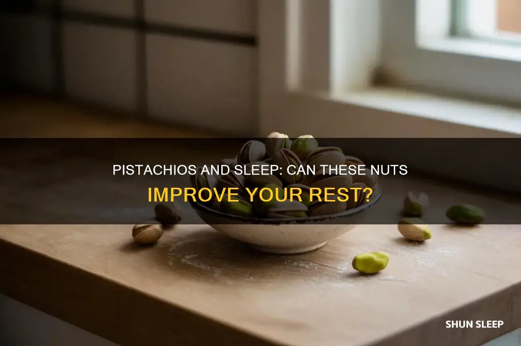 do pistacios help with sleep
