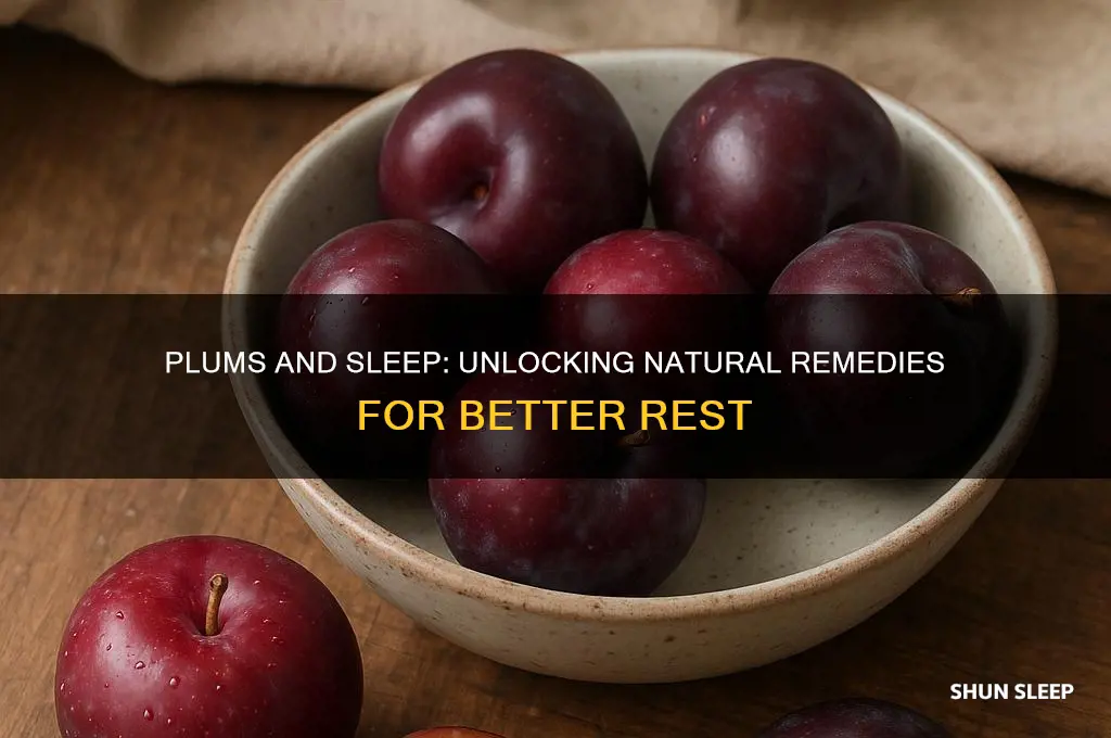 do plums help you sleep
