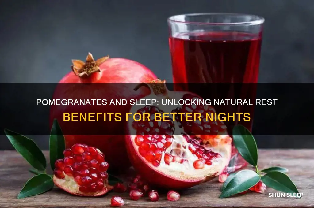 do pomegranates help you sleep