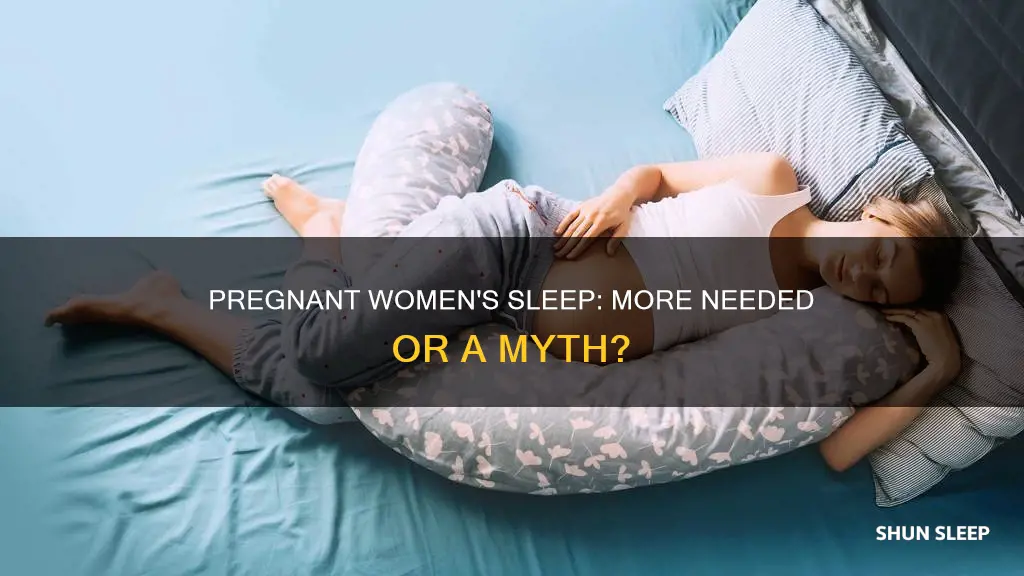 do pregnant women need mkre sleep