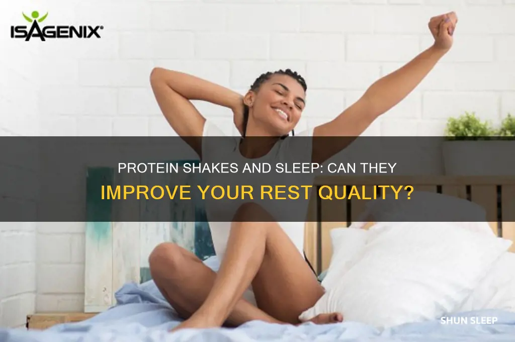 do protein shakes help with sleep