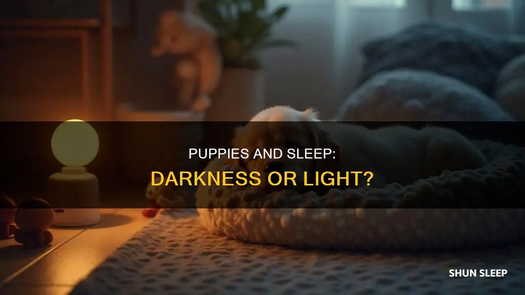 do puppies need darkness to sleep
