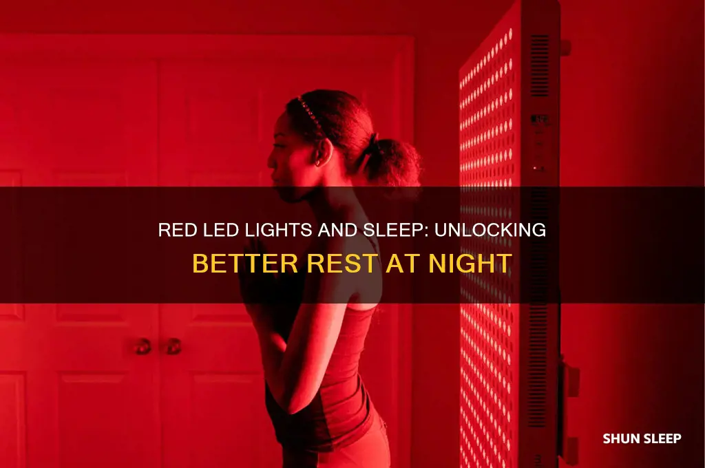 do red led lights help you sleep