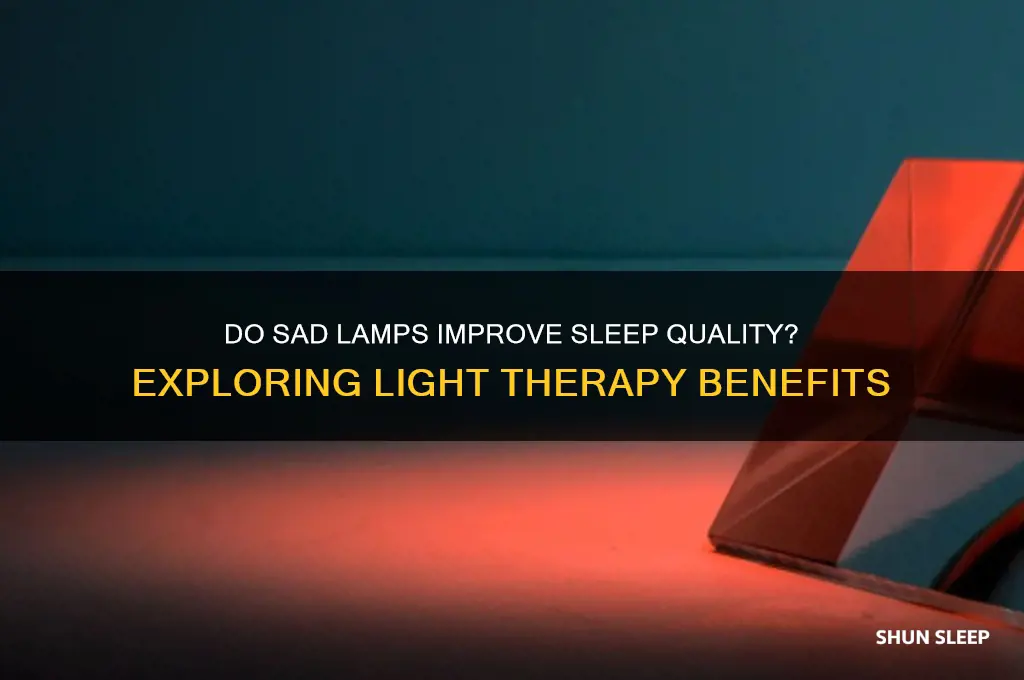 do sad lamps help with sleep
