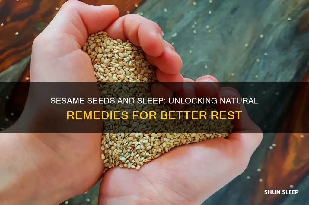 do sesame seeds help you sleep