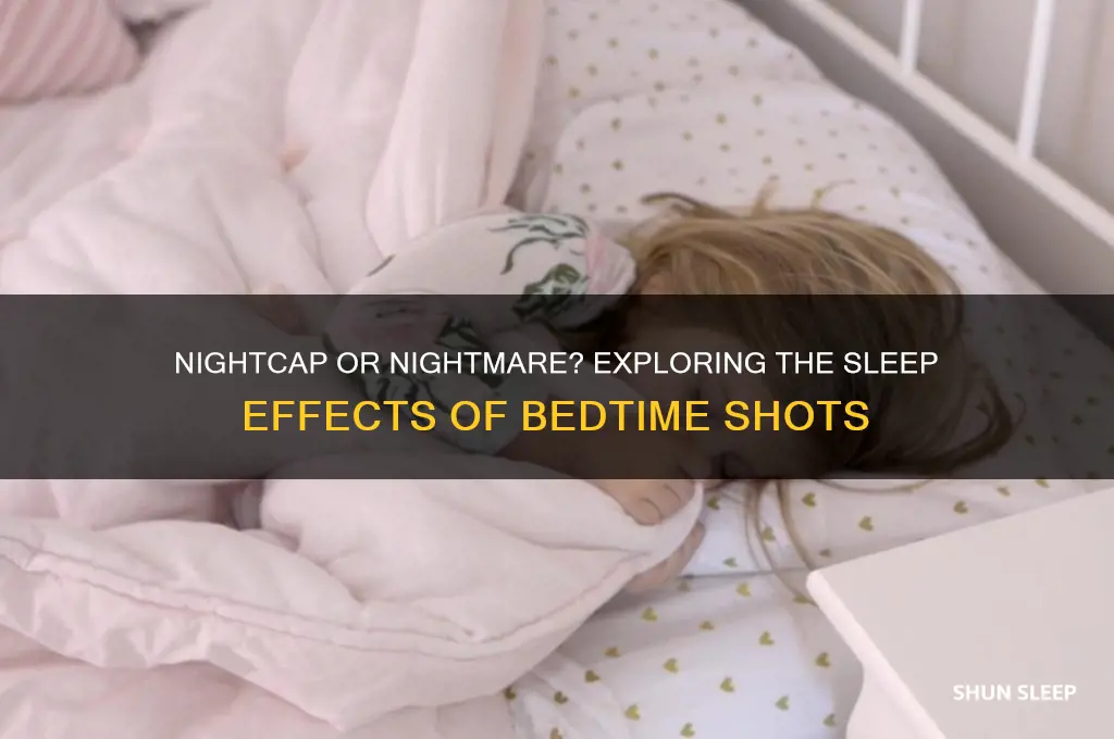 do shots before bed help you sleep