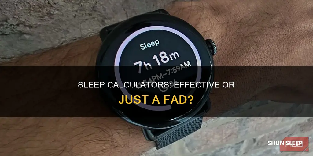 do sleep calculators work