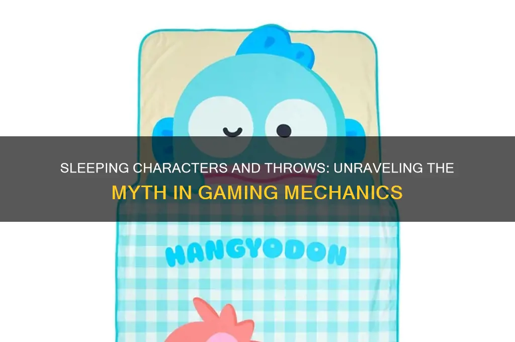 do sleeping characters get sleeping throws