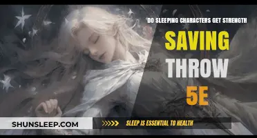 Sleeping Characters and Strength Saving Throws in 5e: Rules Explained