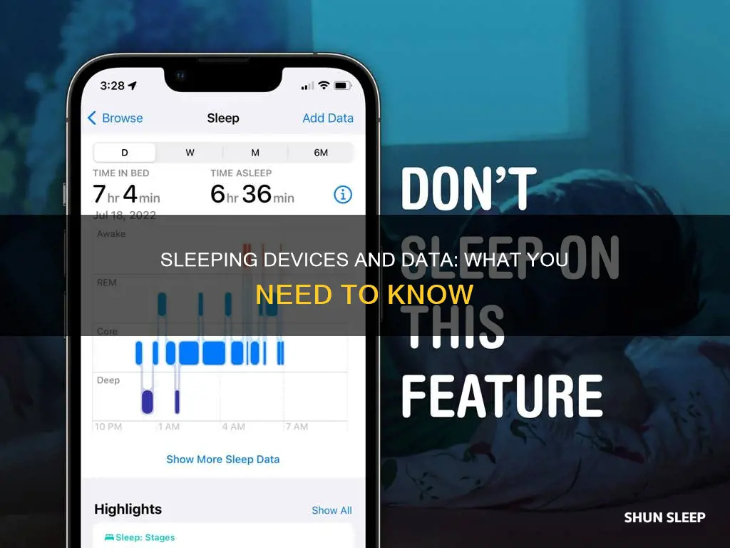do sleeping devices use data