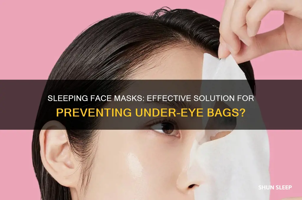 do sleeping face masks help prevent bags