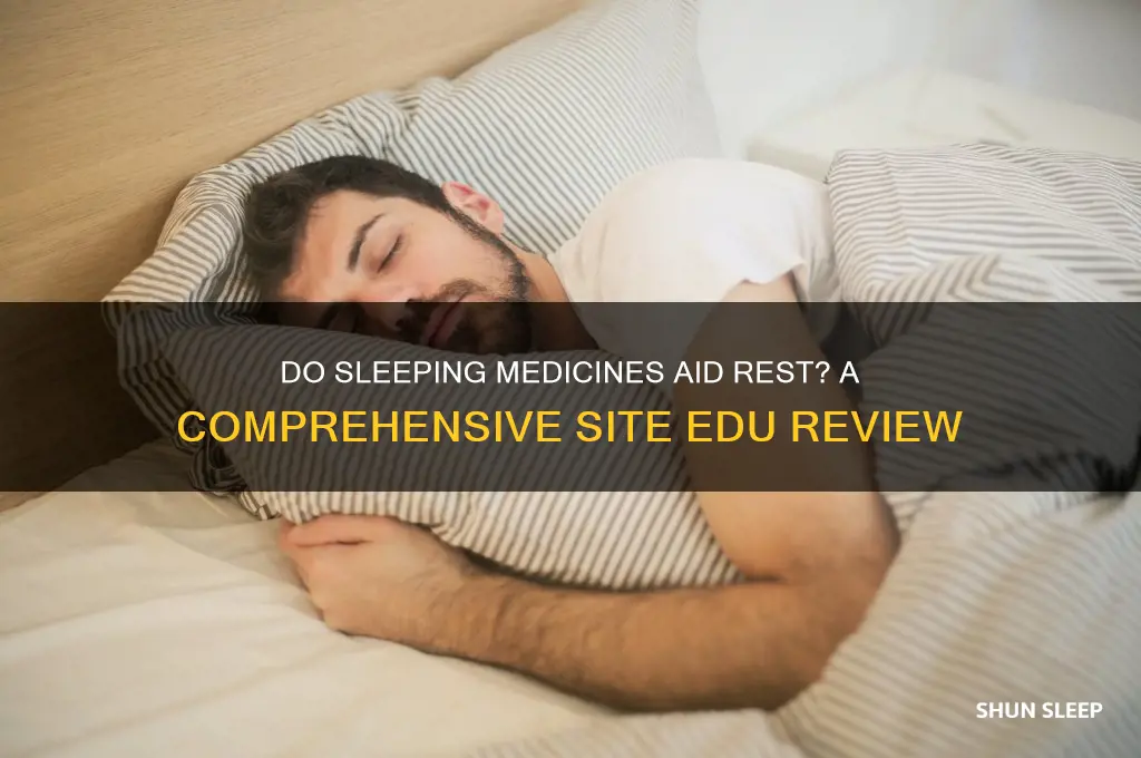 do sleeping medicines help site edu