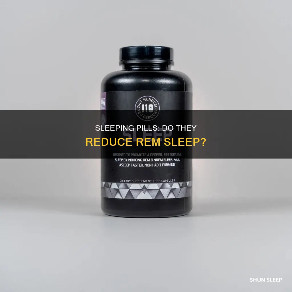 do sleeping pills decrease rem sleep